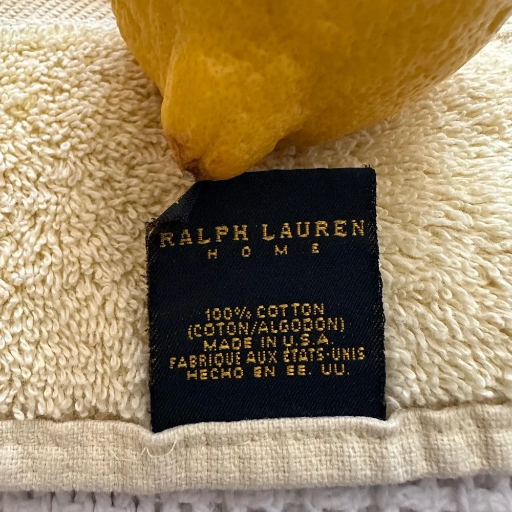 Ralph Lauren Cream Cotton Towel